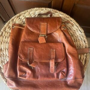 Vintage Leather Backpack